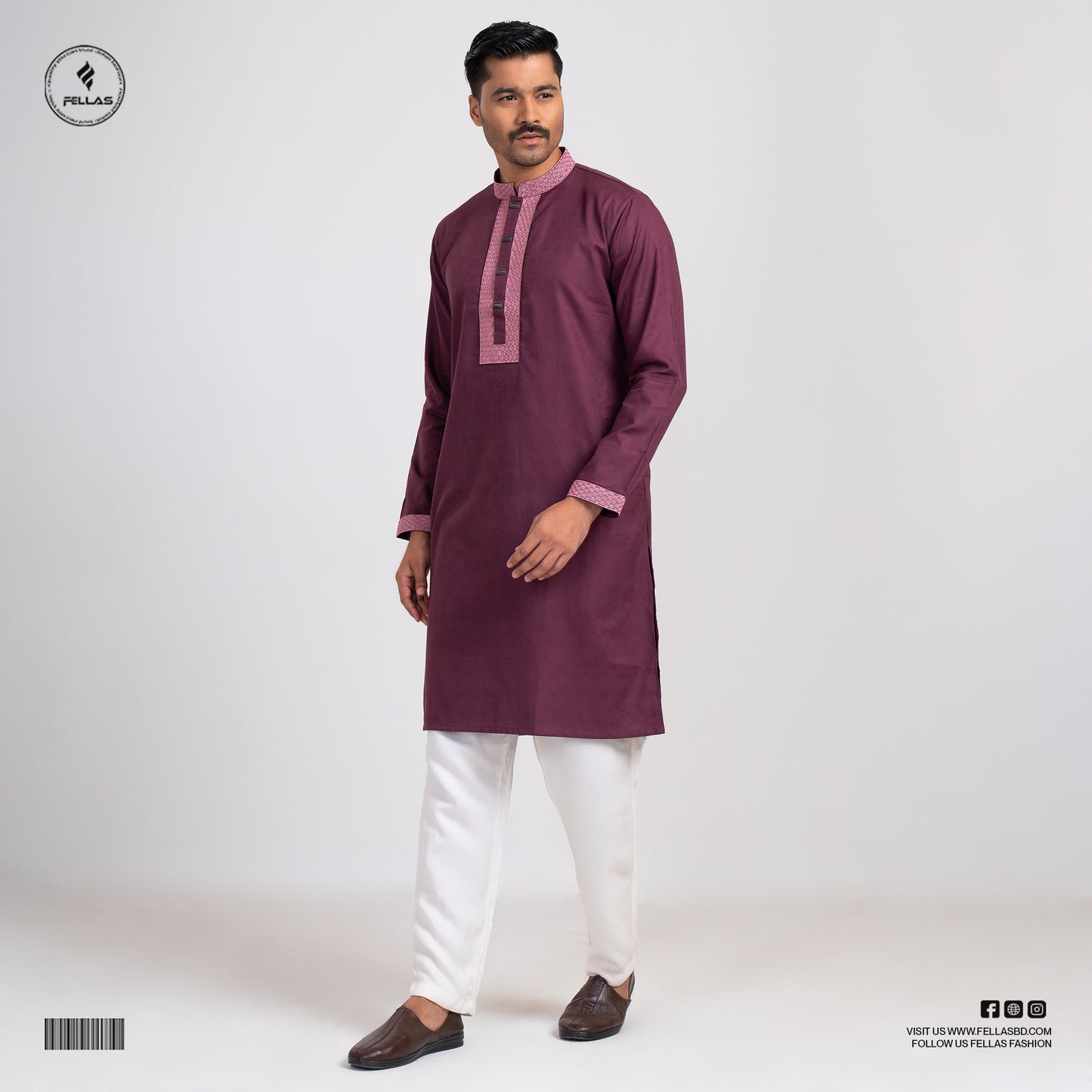 Premium Jacquard Cotton Panjabi - FF126