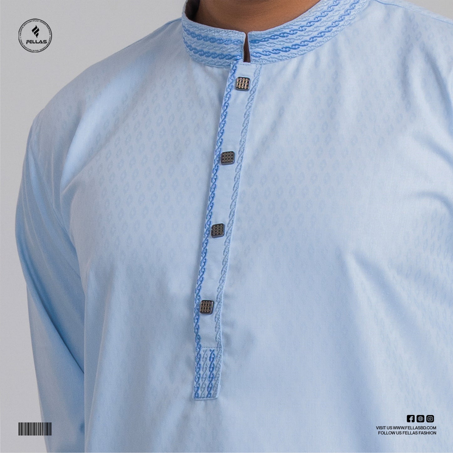 Premium Jacquard Cotton Panjabi -FF123