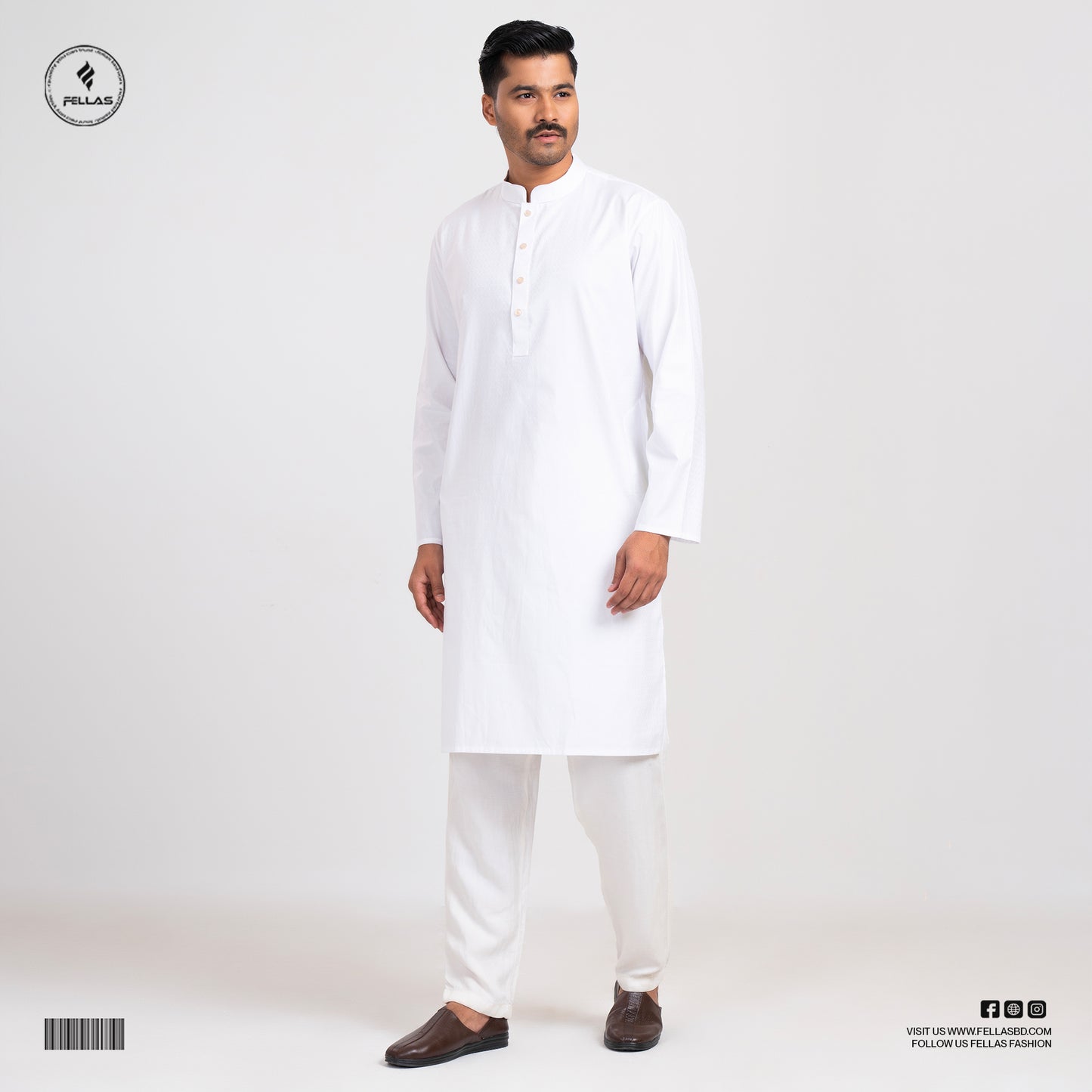 Luxury Jacquard Cotton Panjabi - FF305