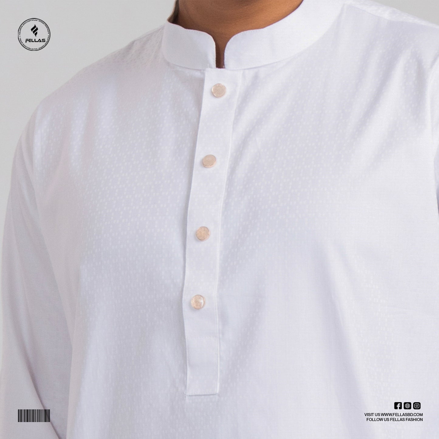 Luxury Jacquard Cotton Panjabi - FF305