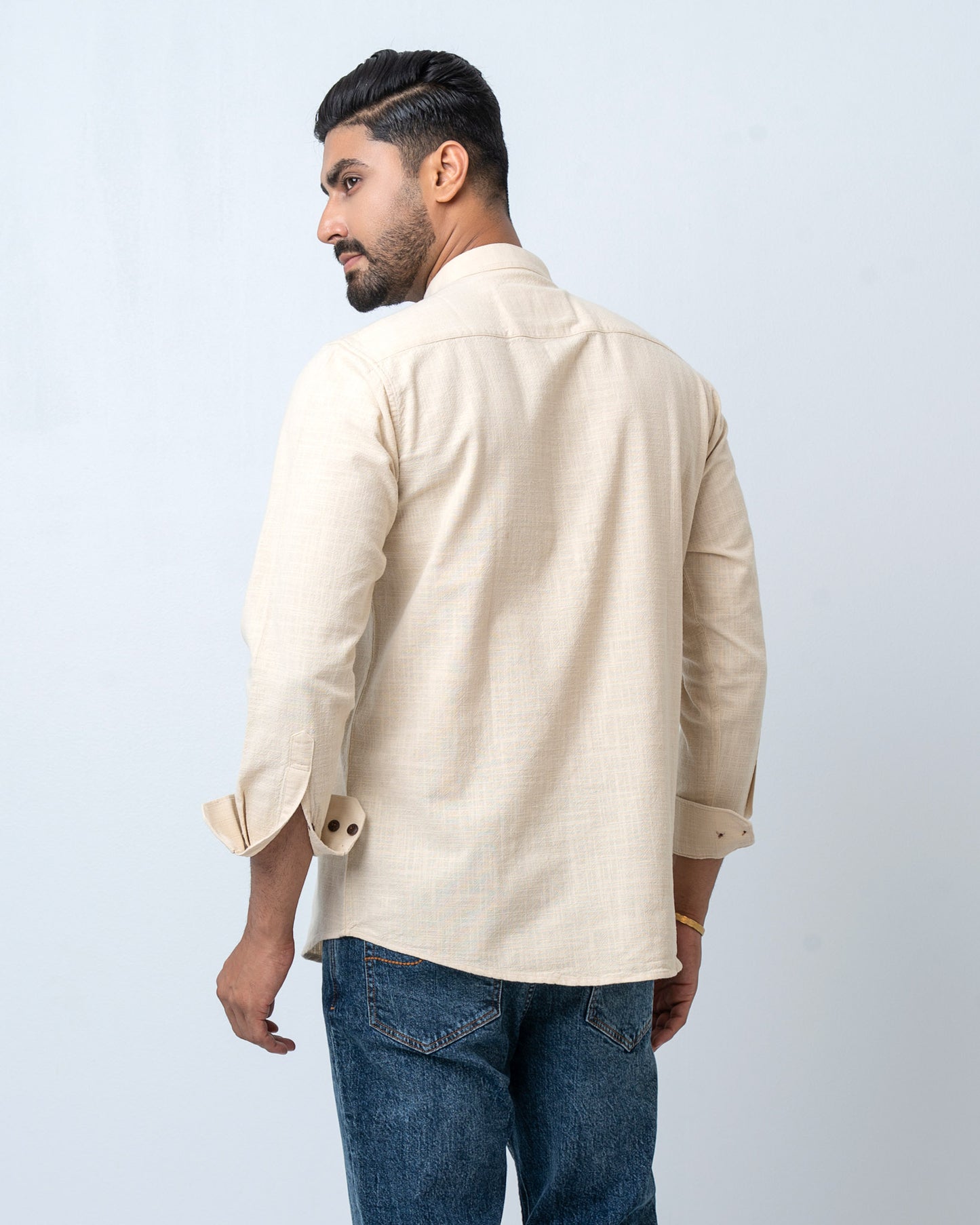 Men's Henley Katua - Cream