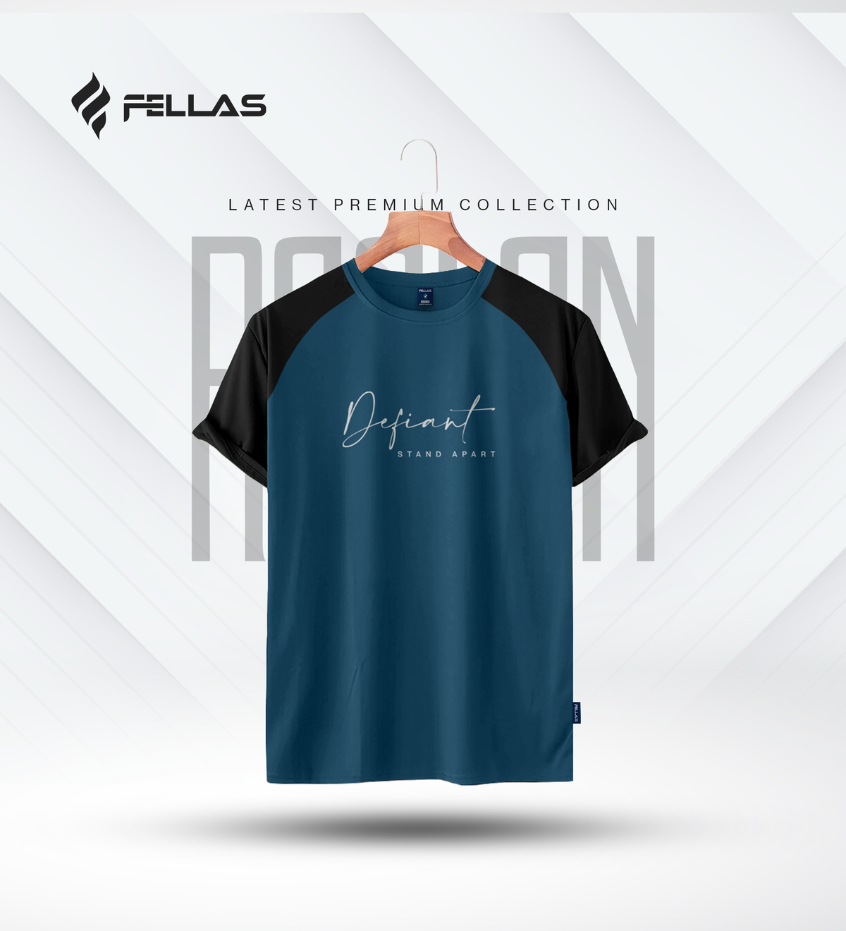 Fellas Men's Premium Half Sleeve Raglan - Defiant