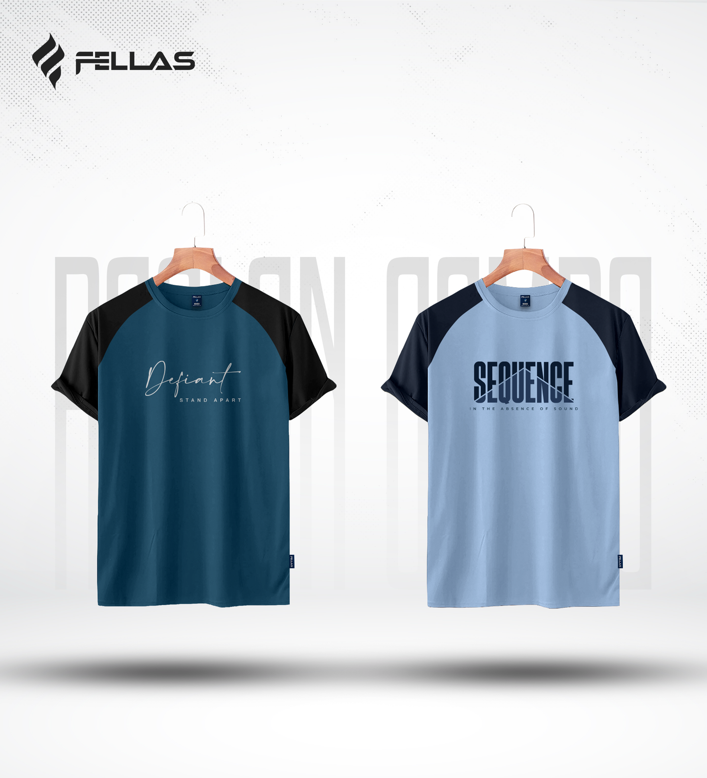 Fellas Men's Premium Half Sleeve Raglan (2 Combo) - Defiant, Sequence