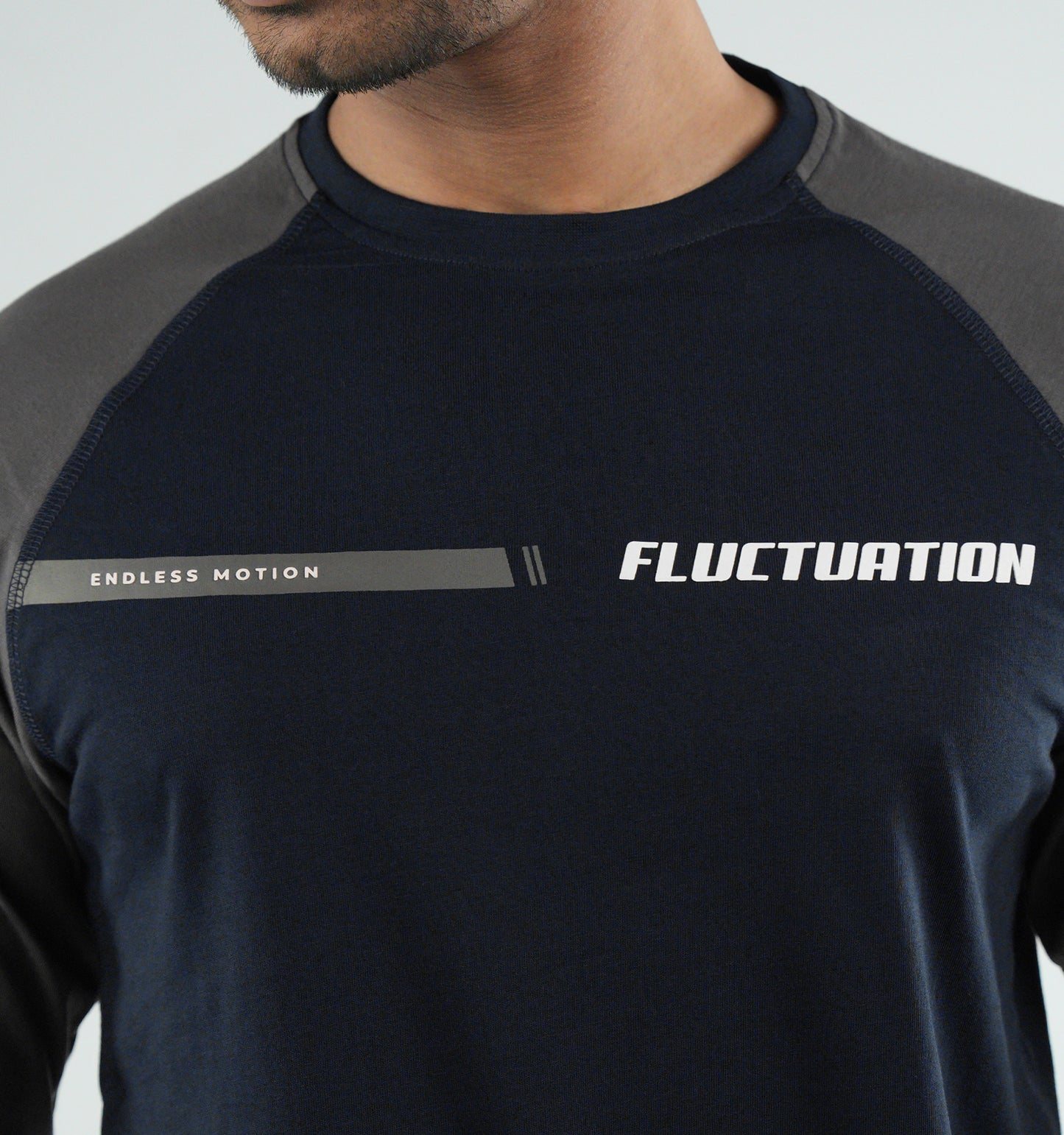 Men's Full Sleeve Raglan T-Shirt - Fluctuation