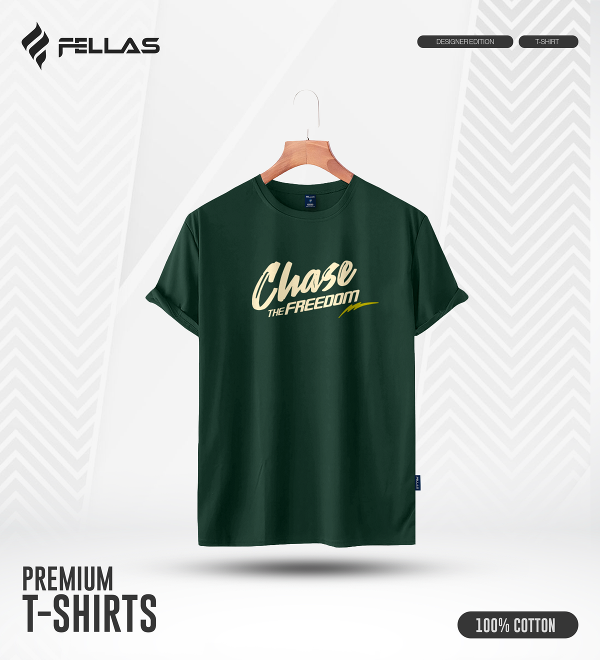 Men's Premium Half Sleeve T-Shirt - Chase