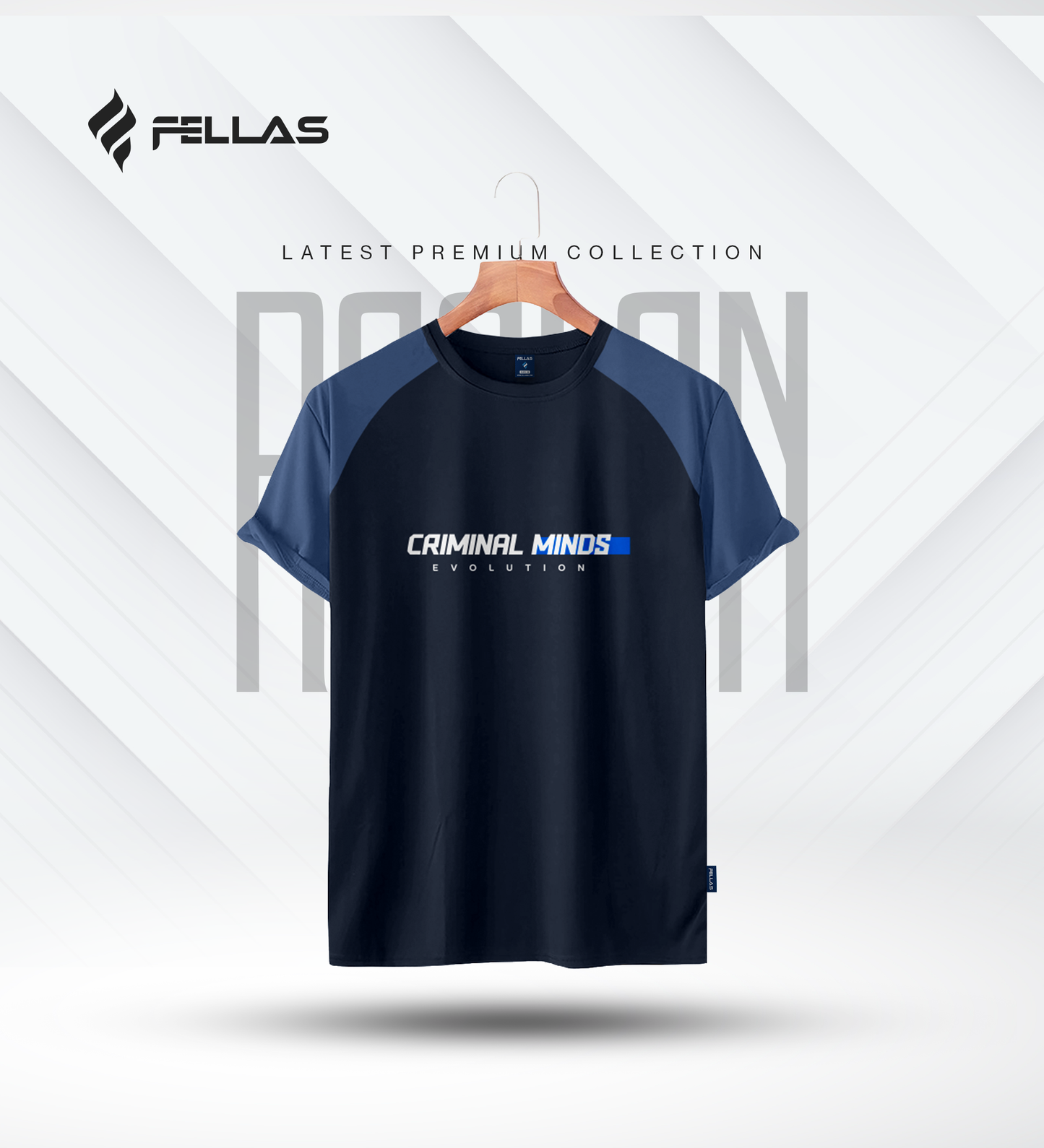 Fellas Men's Premium Half Sleeve Raglan - Criminal Minds
