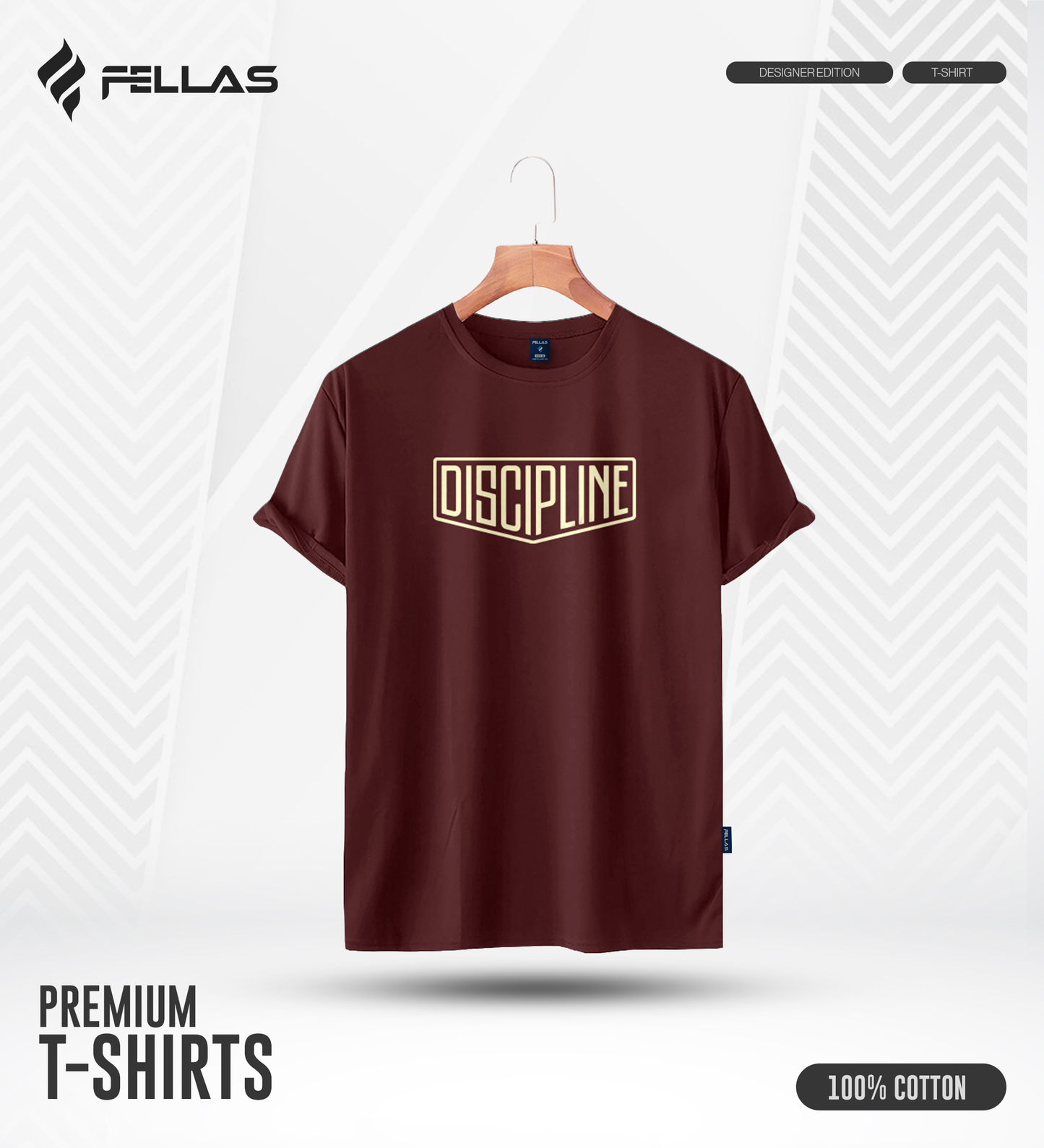 Men's Premium Half Sleeve T-Shirt - Discipline