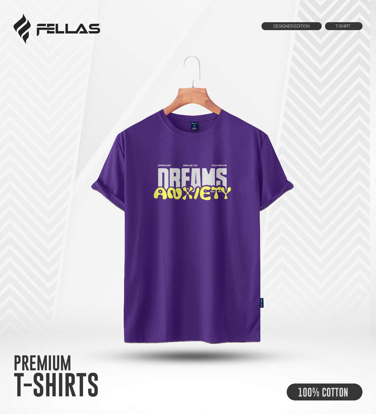 Men's Premium Half Sleeve T-Shirt - Dreams Anxiety