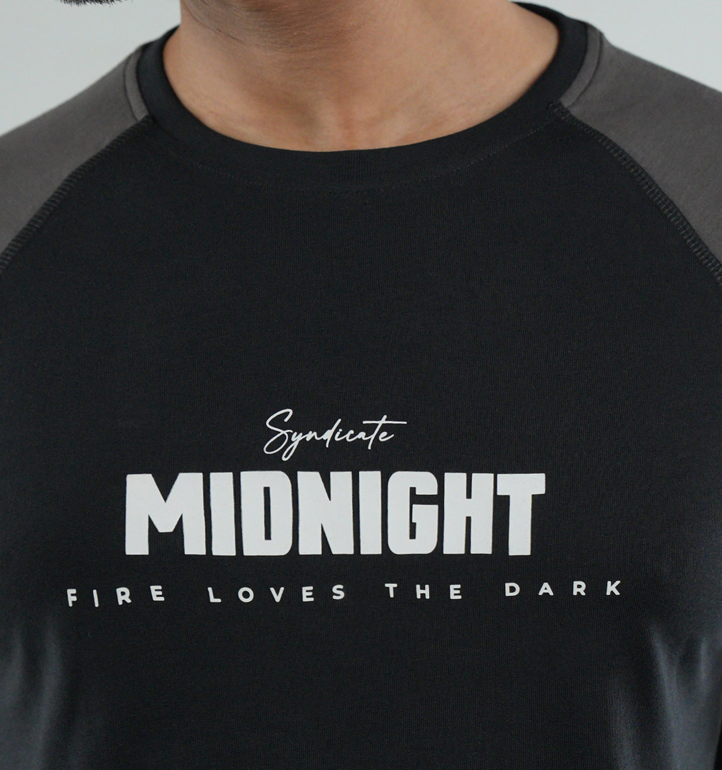 Men's Full Sleeve Raglan T-Shirt - Syndicate Midnight