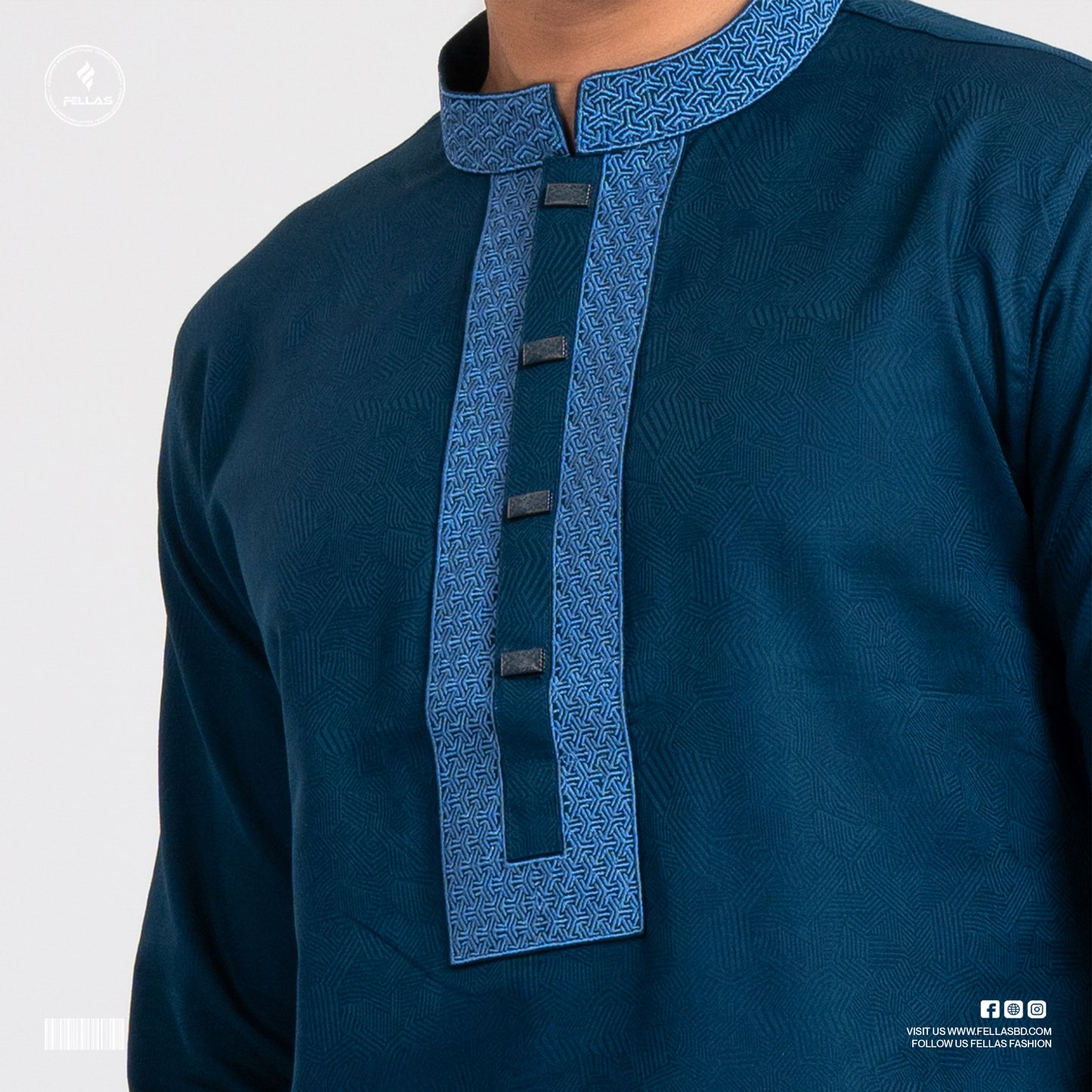 Premium Jacquard Cotton Panjabi - FF125