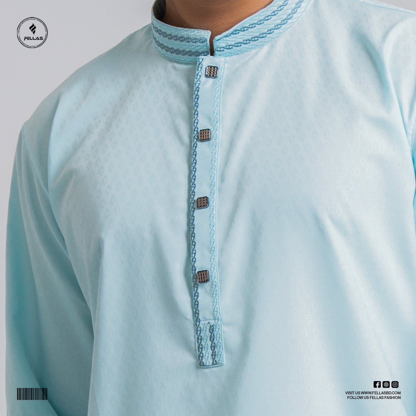 Premium Jacquard Cotton Panjabi -FF121