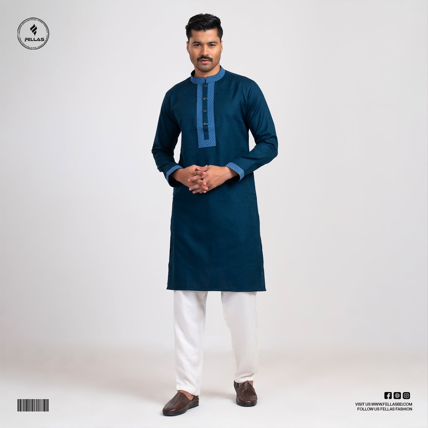 Premium Jacquard Cotton Panjabi - FF125