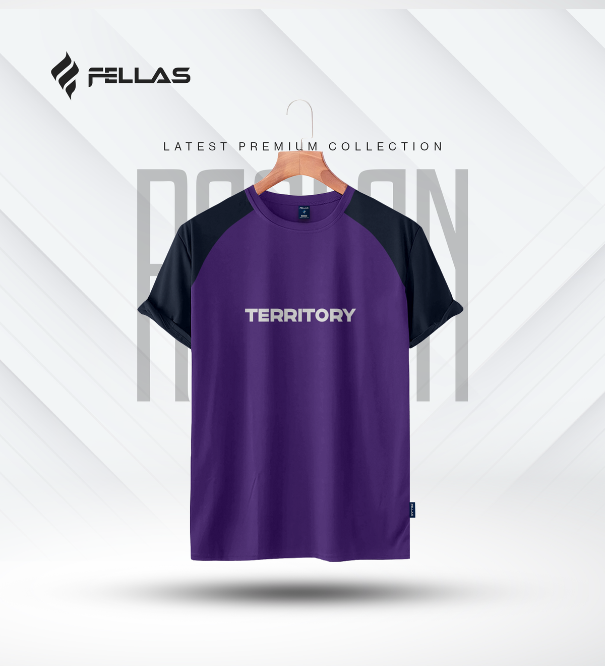 Fellas Men's Premium Half Sleeve Raglan - Territory
