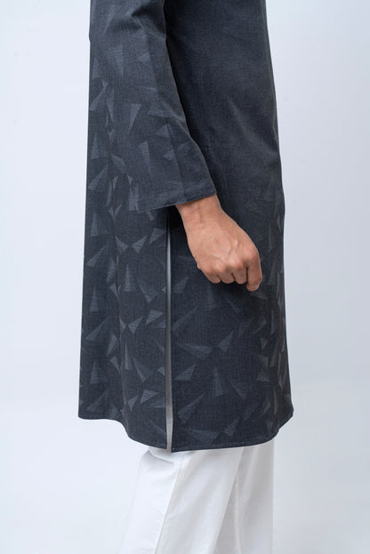 Premium Bamboo Cotton Panjabi - Grey