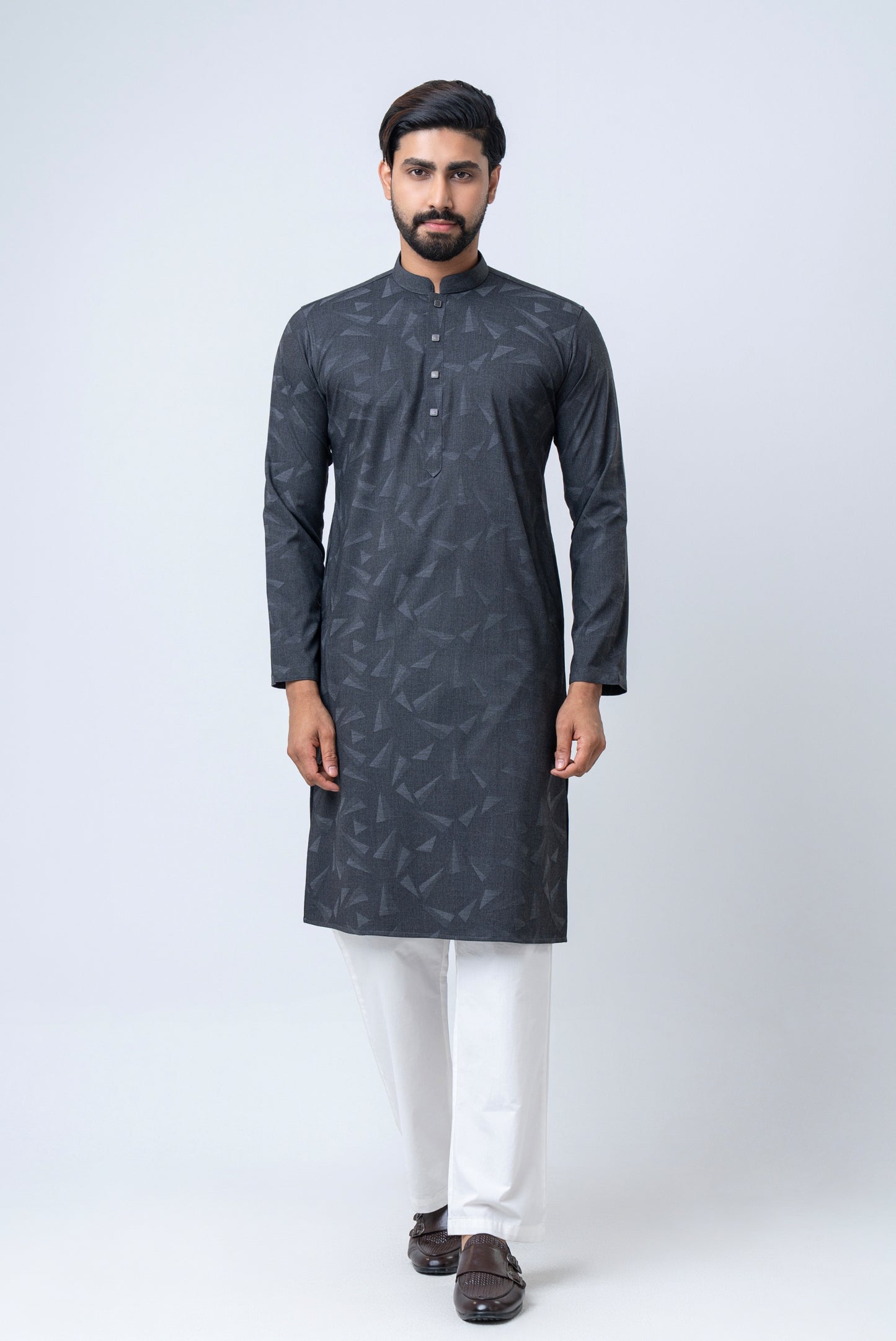 Premium Bamboo Cotton Panjabi - Grey