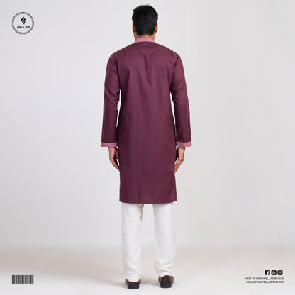 Premium Jacquard Cotton Panjabi - FF126
