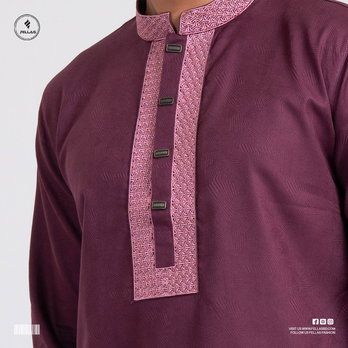 Premium Jacquard Cotton Panjabi - FF126