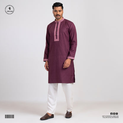 Premium Jacquard Cotton Panjabi - FF126