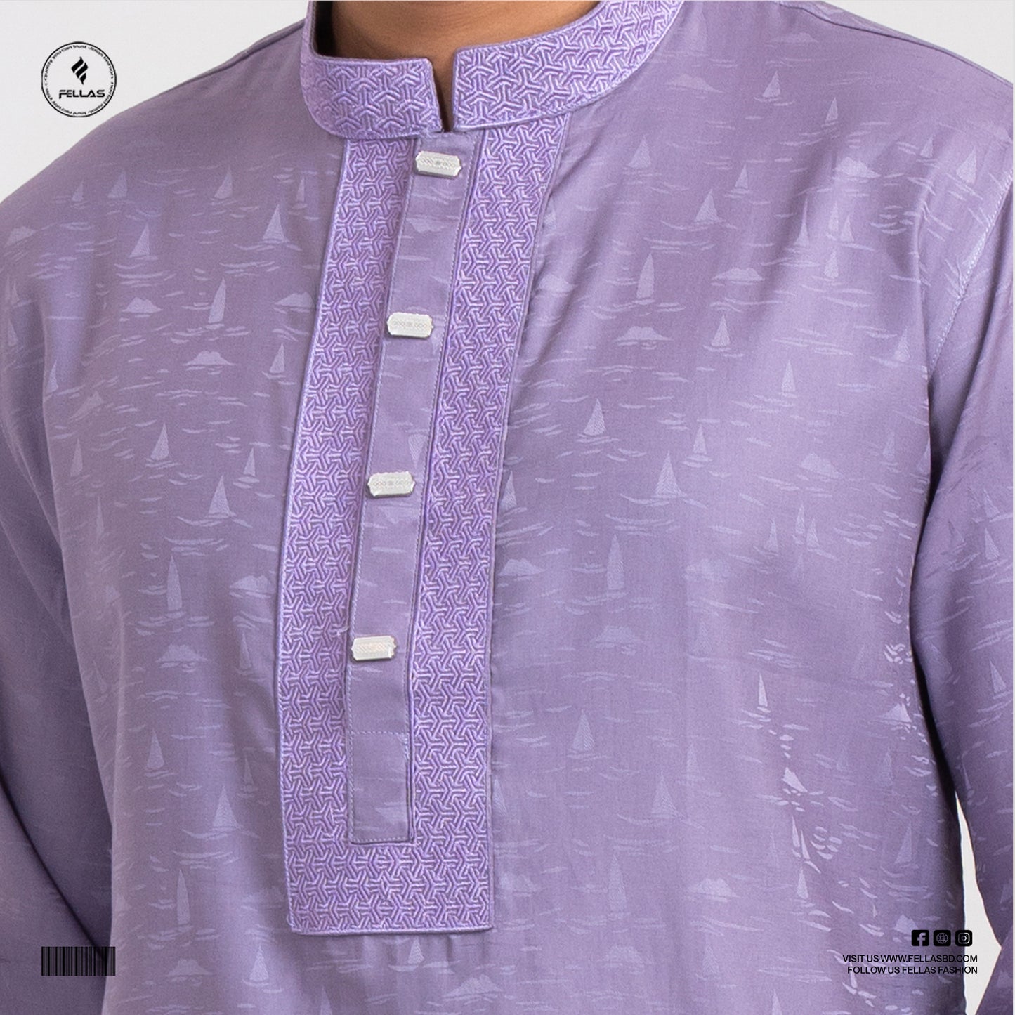 Premium Jacquard Cotton Panjabi - FF127