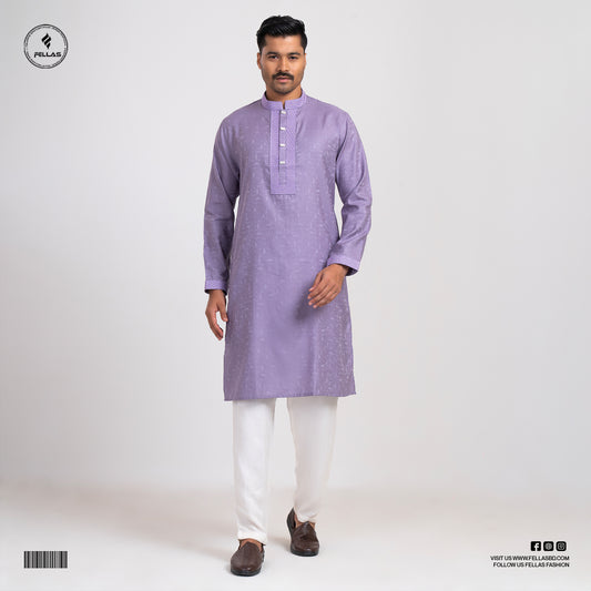 Premium Jacquard Cotton Panjabi - FF127