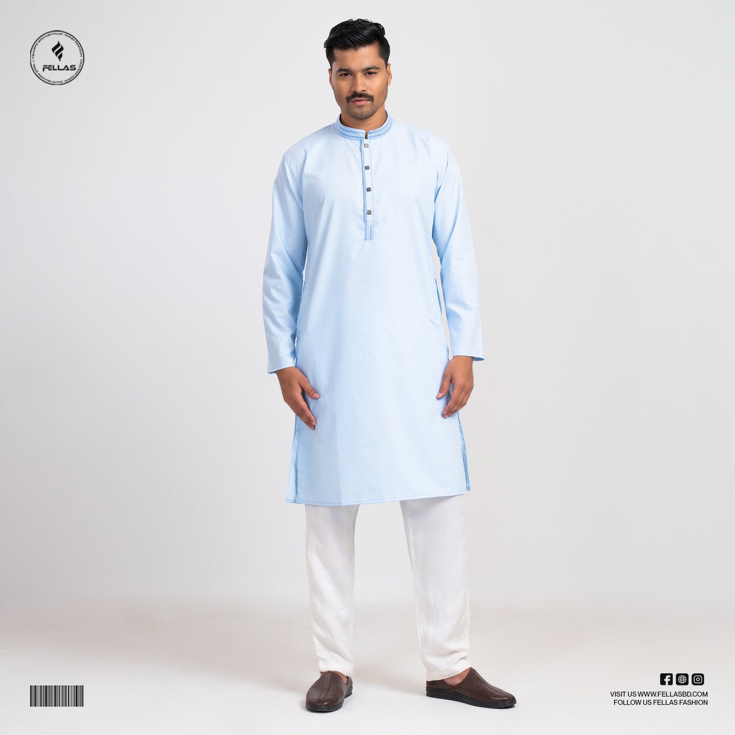 Premium Jacquard Cotton Panjabi -FF123