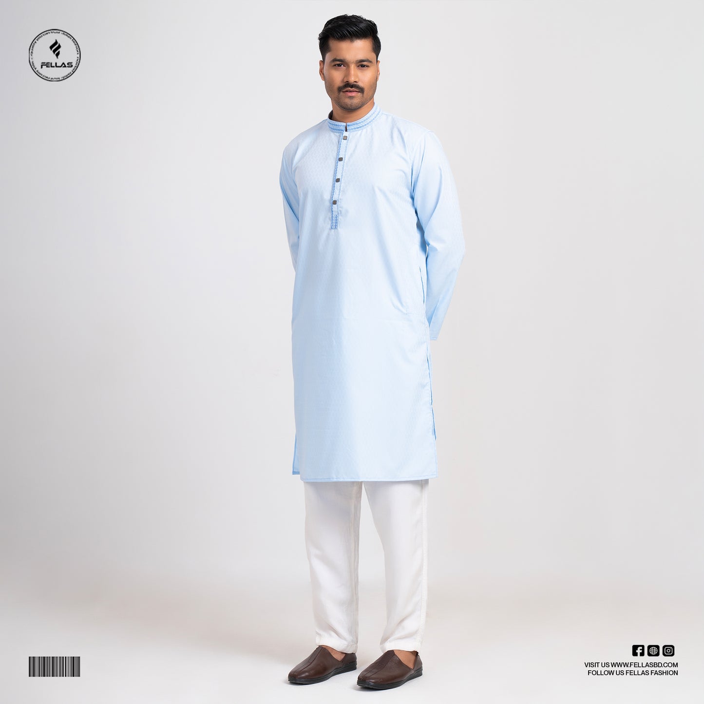 Premium Jacquard Cotton Panjabi -FF123