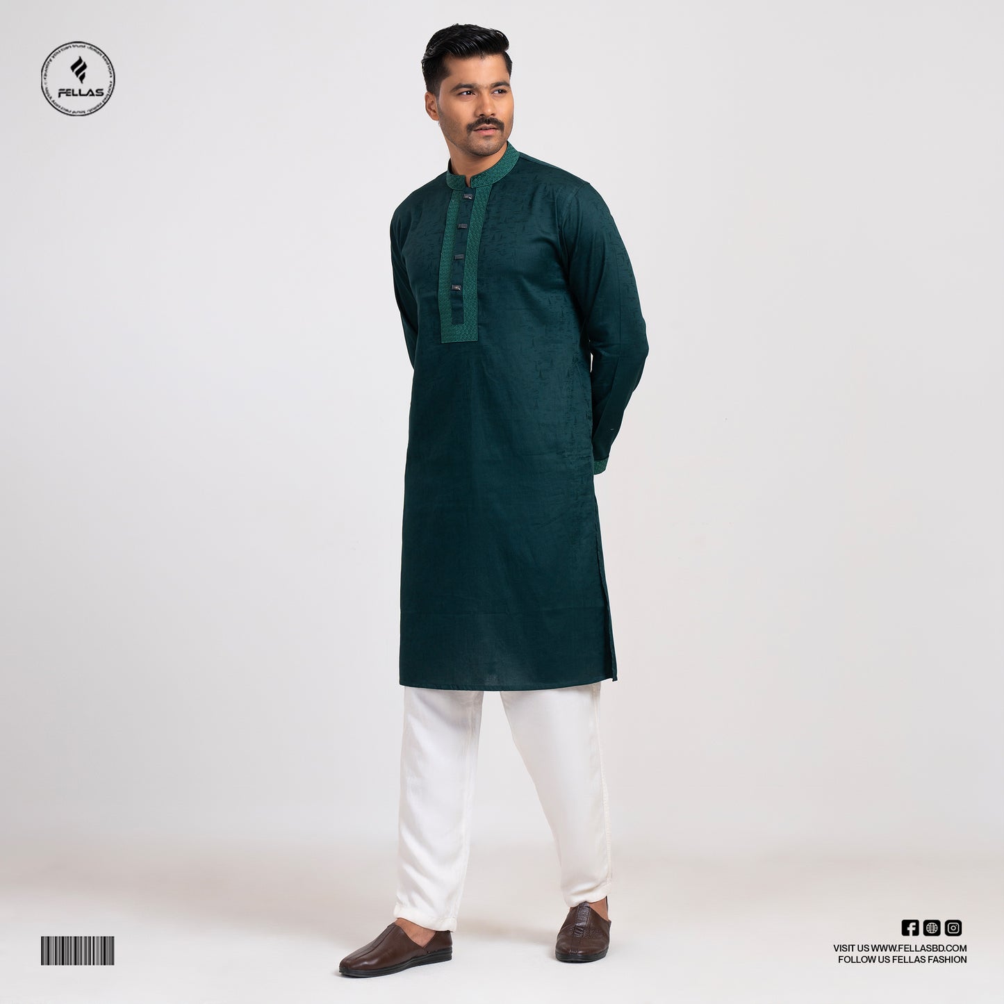 Premium Jacquard Cotton Panjabi - FF129