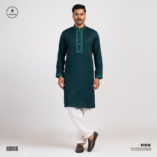 Premium Jacquard Cotton Panjabi - FF129