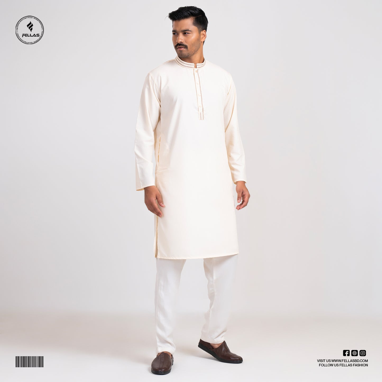 Premium Jacquard Cotton Panjabi -FF122