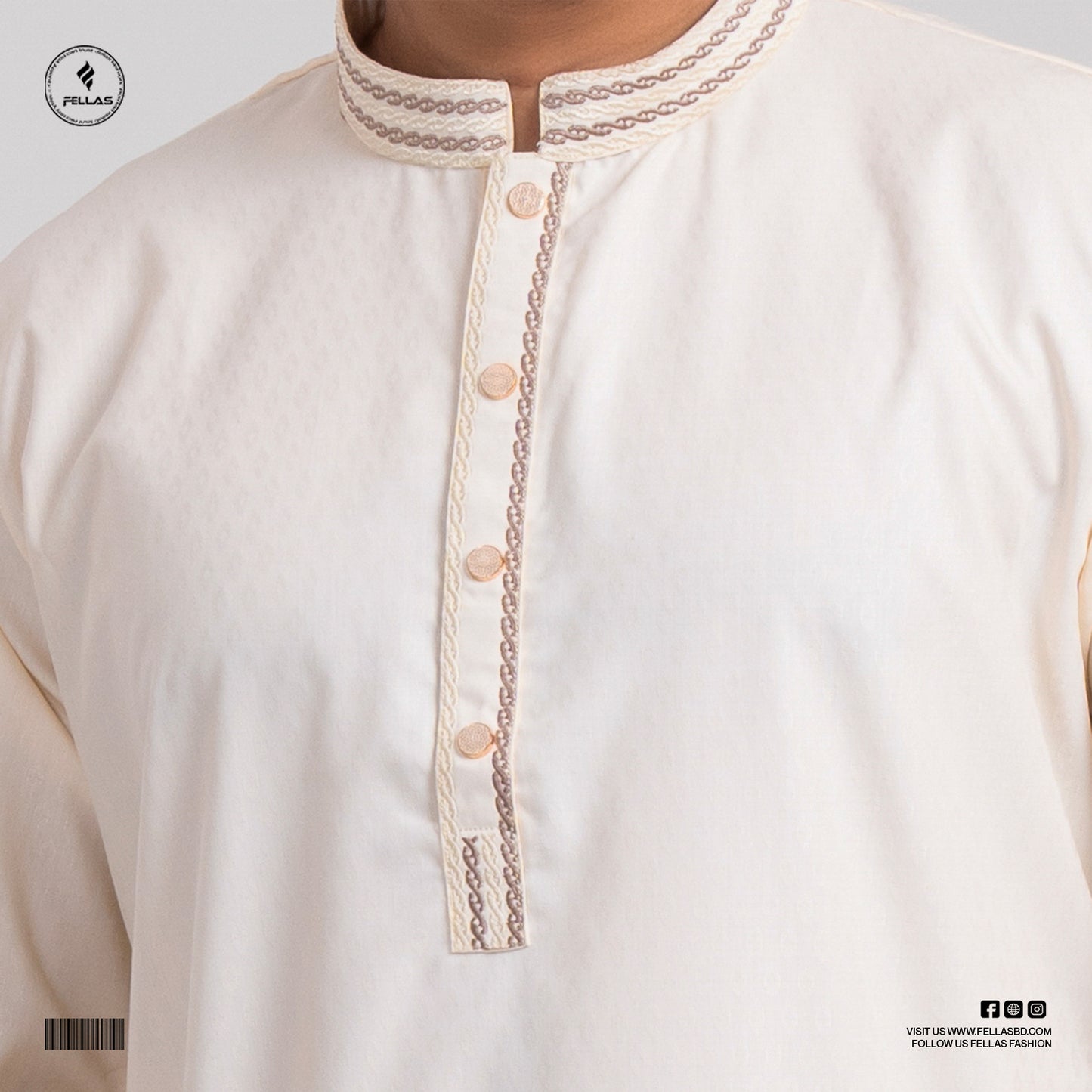 Premium Jacquard Cotton Panjabi -FF122