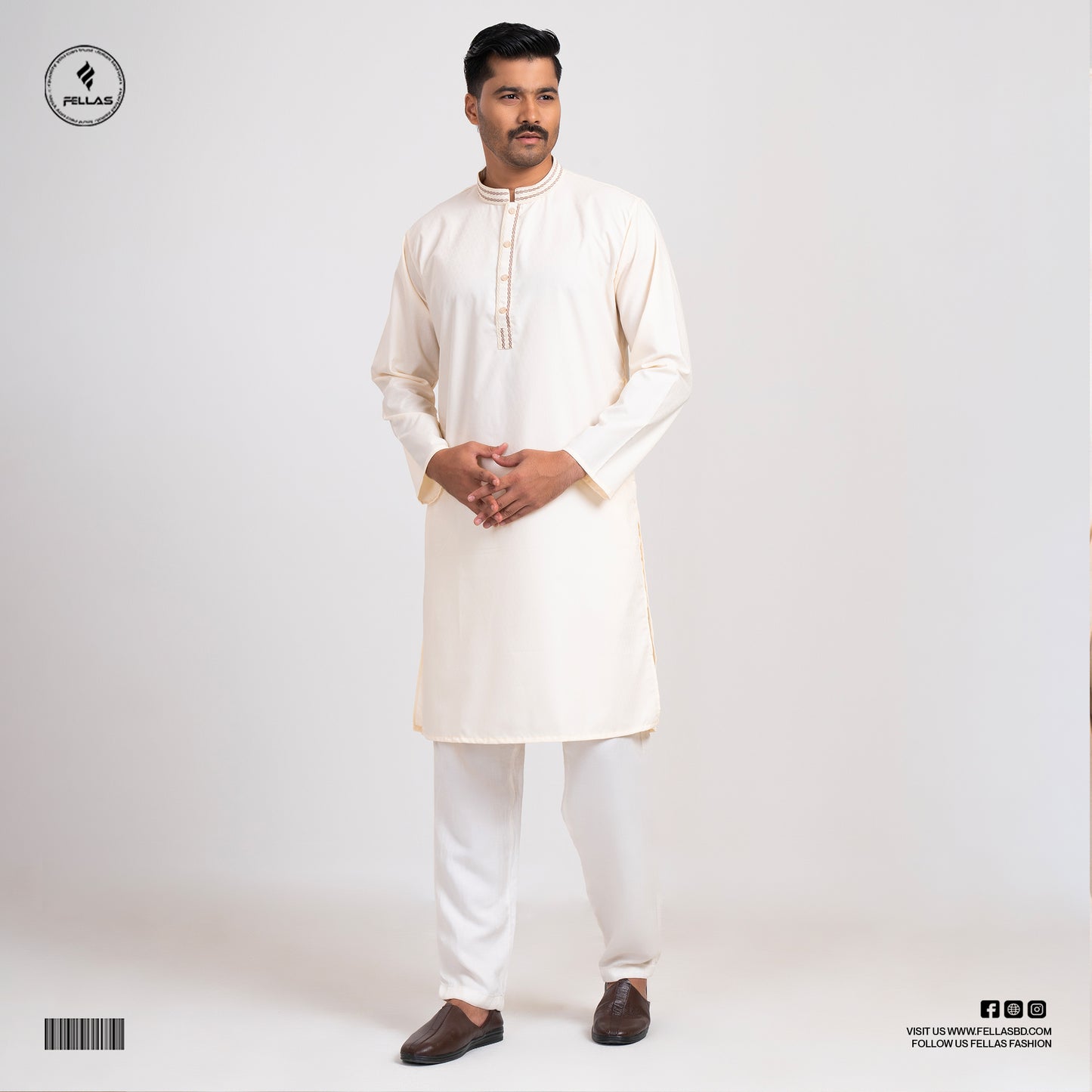 Premium Jacquard Cotton Panjabi -FF122