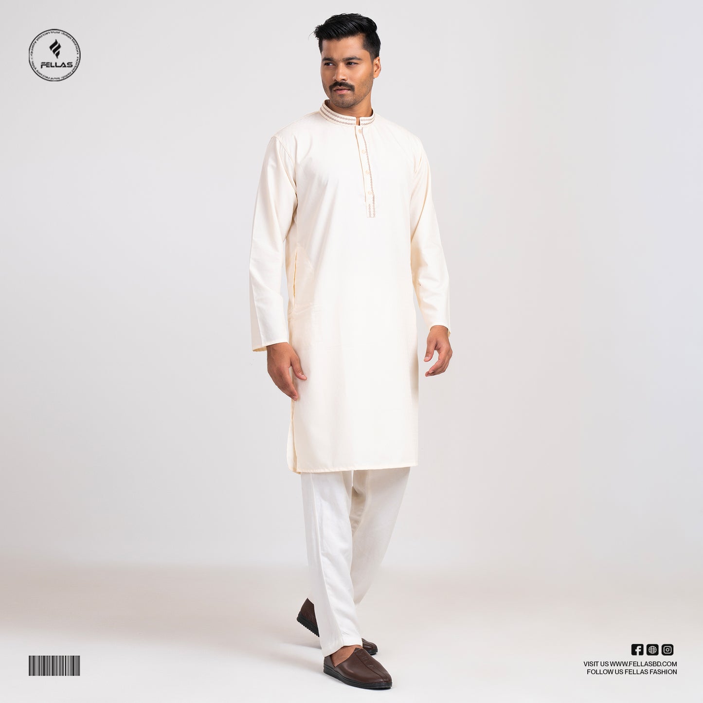 Premium Jacquard Cotton Panjabi -FF122