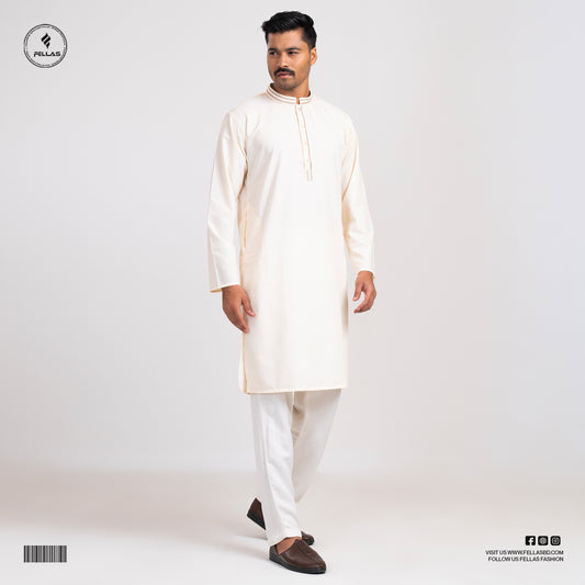 Premium Jacquard Cotton Panjabi -FF122