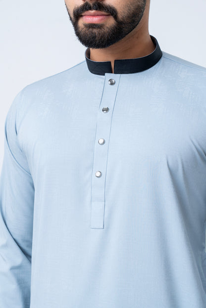 Premium Men’s Dobby Cotton Panjabi - Silt Green