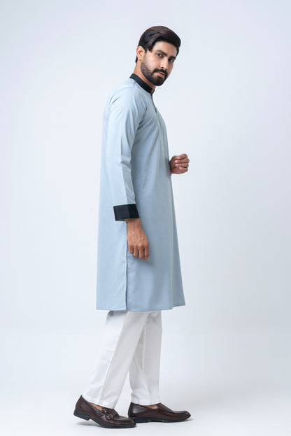 Premium Men’s Dobby Cotton Panjabi - Silt Green