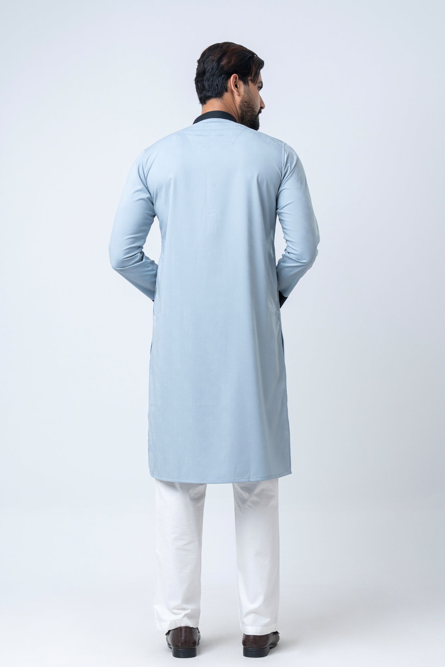 Premium Men’s Dobby Cotton Panjabi - Silt Green