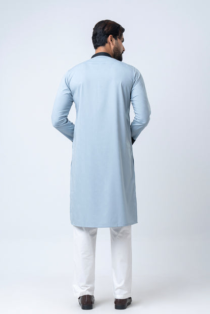 Premium Men’s Dobby Cotton Panjabi - Silt Green