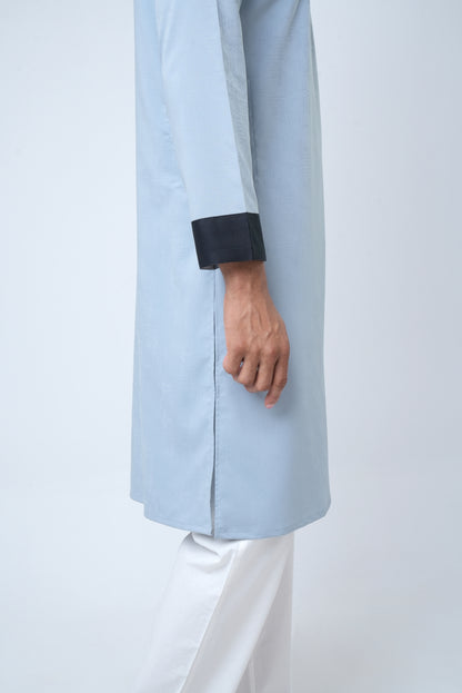 Premium Men’s Dobby Cotton Panjabi - Silt Green