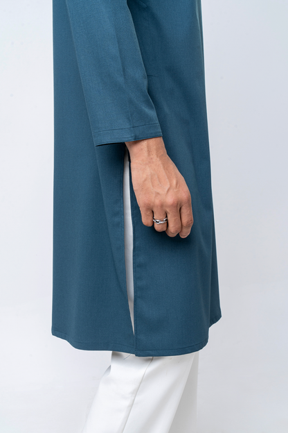 Premium Embroidered Dobby Cotton Panjabi - Green