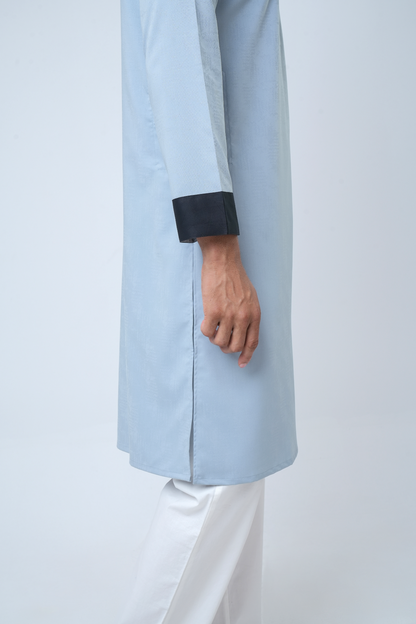 Premium Men’s Dobby Cotton Panjabi - Silt Green