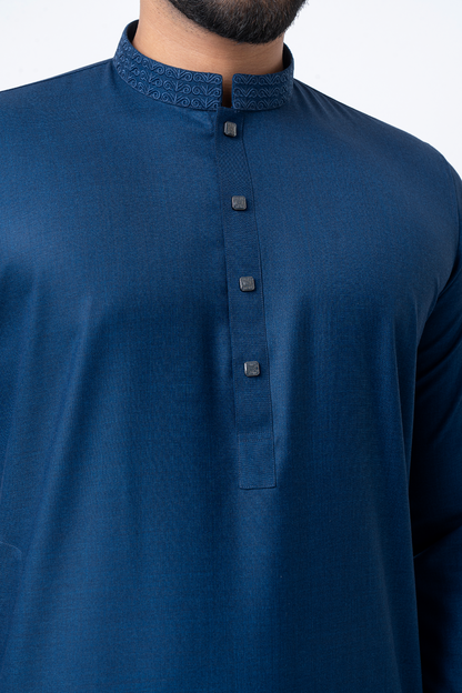 Luxury Embroidered Panjabi - Royal Blue