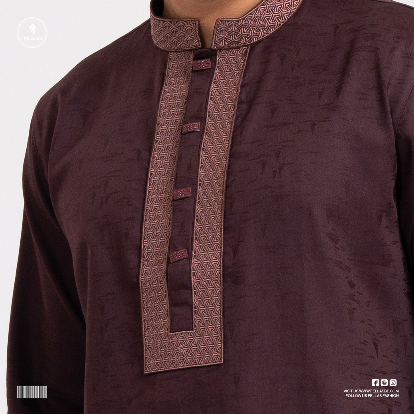 Premium Jacquard Cotton Panjabi - FF128