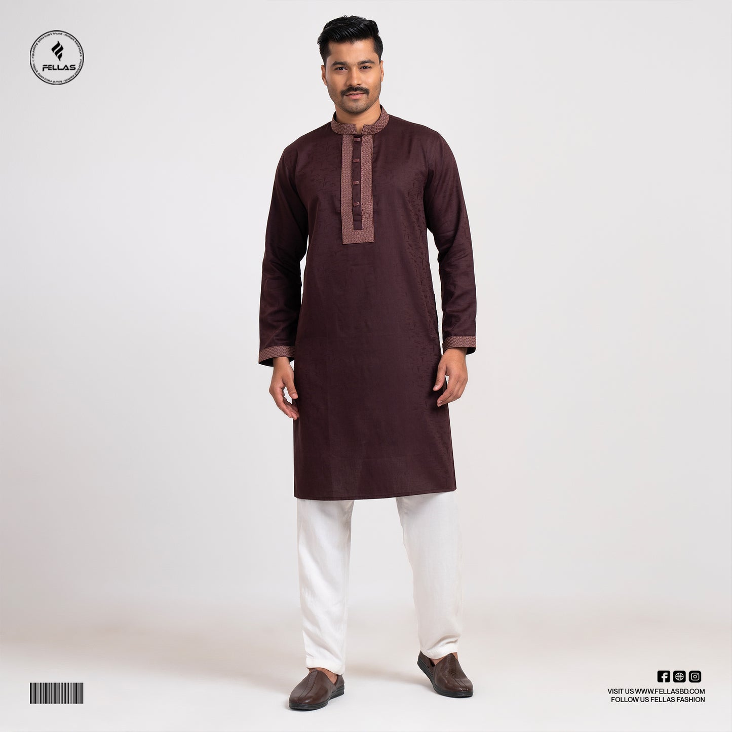 Premium Jacquard Cotton Panjabi - FF128