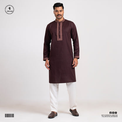 Premium Jacquard Cotton Panjabi - FF128