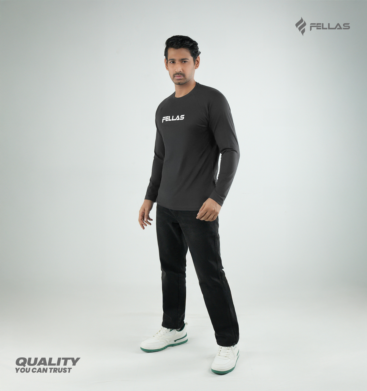 Fellas Full Sleeve T-Shirt - Anthra