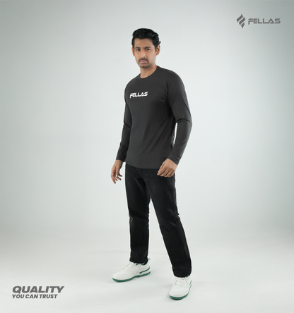 Fellas Full Sleeve T-Shirt - Anthra