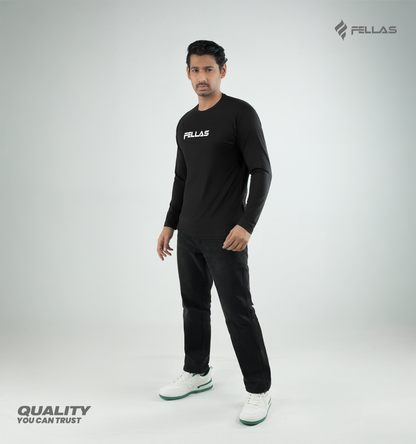 Fellas Full Sleeve T-Shirt - Black