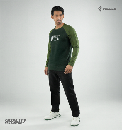 Men's Full Sleeve Raglan T-Shirt - Bravion