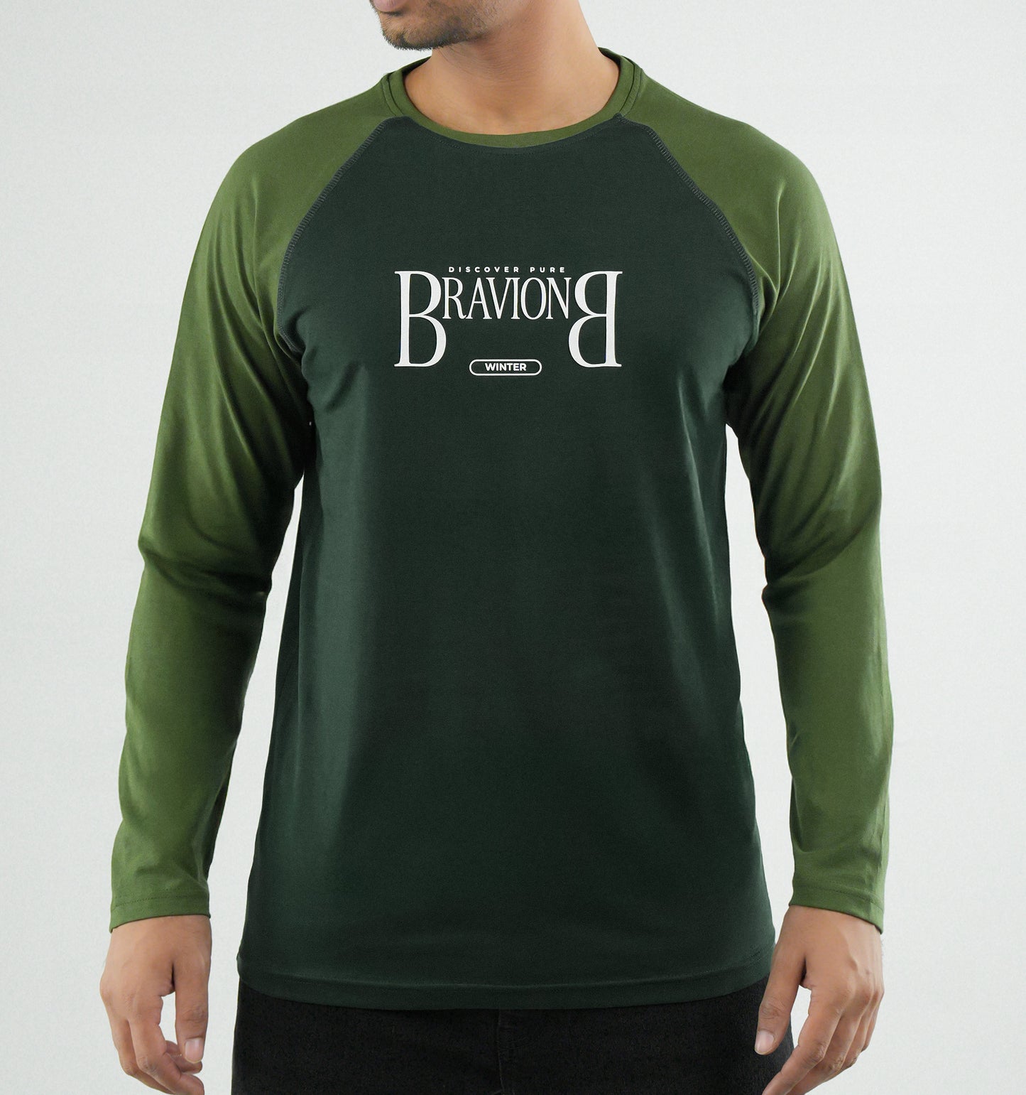 Men's Full Sleeve Raglan T-Shirt - Bravion