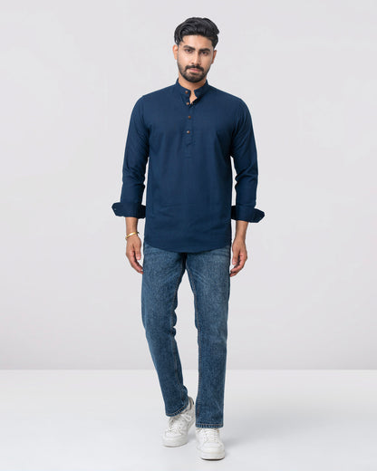 Men's Henley Katua - Navy
